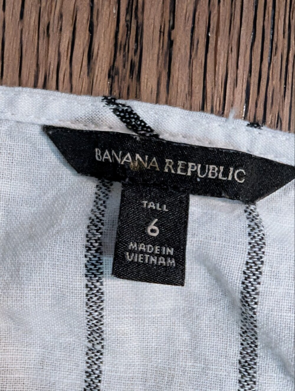 Banana Republic Linen Blend Striped Sleeveless Tie Waist Jumpsuit Romper - Picture 7 of 8